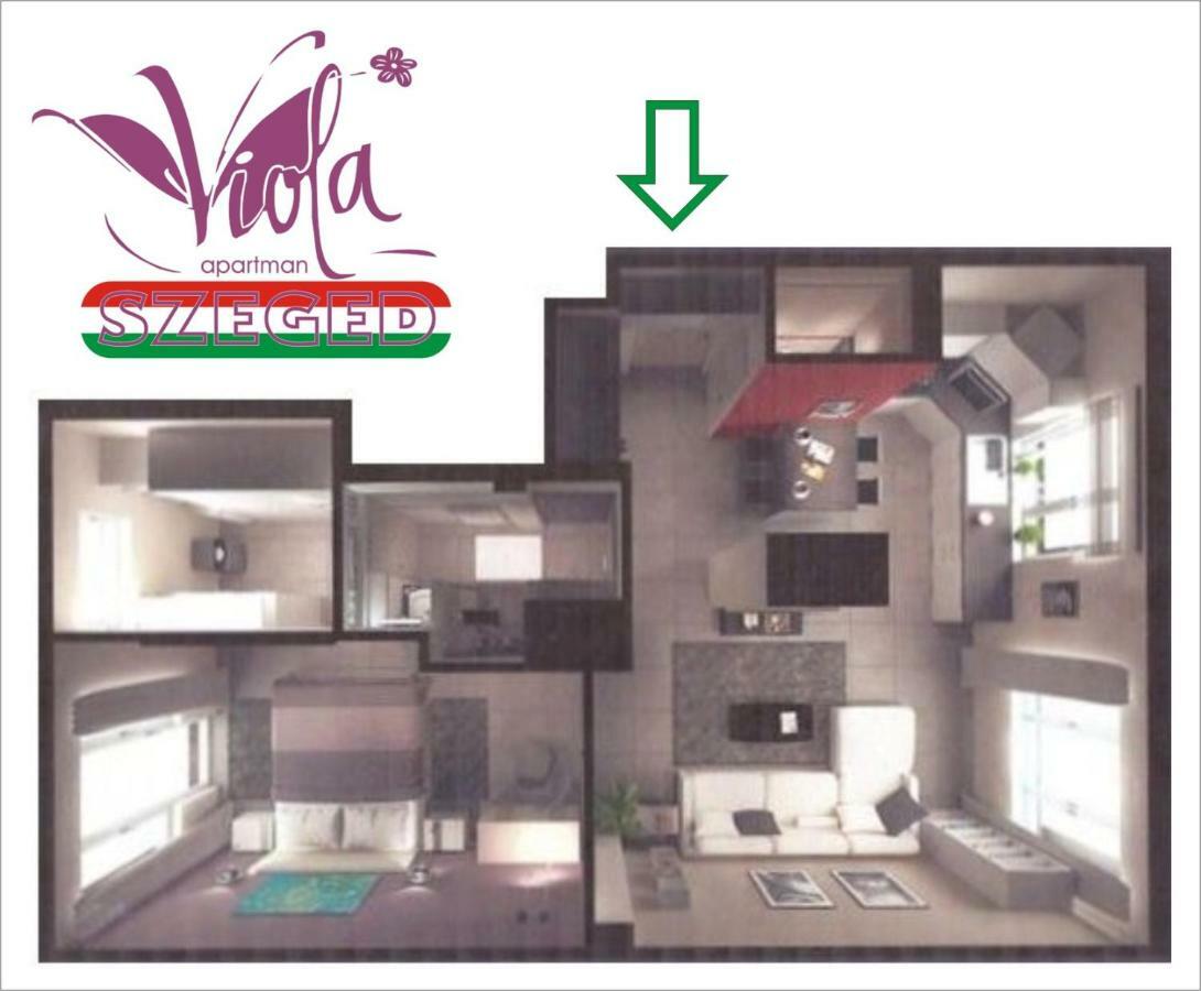 Апартаменты Viola Apartman With Infra Sauna Сегед Экстерьер фото
